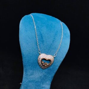 قلادة قلب فضه
