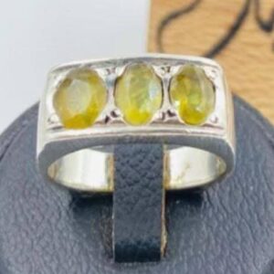 خاتم ياقوت اصفر